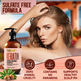 PURE NATURE LUX SPA back label with ingredients and usage information benefit