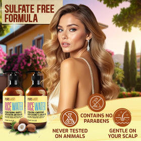 PURE NATURE LUX SPA conditioner texture demonstrating smoothness benefit