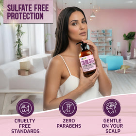 PURE NATURE LUX SPA creamy lather texture demonstrating gentle, effective cleansing