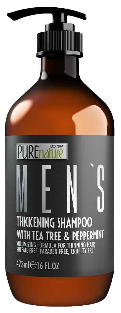 PURE NATURE LUX SPA front bottle showing clean design and volumizing claim