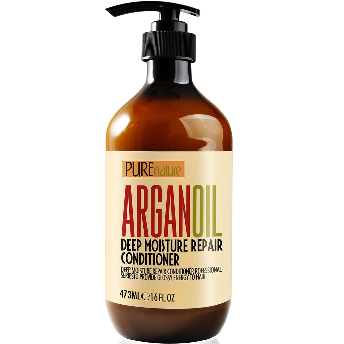 PURE NATURE LUX SPA front packaging showing argan conditioner and benefits