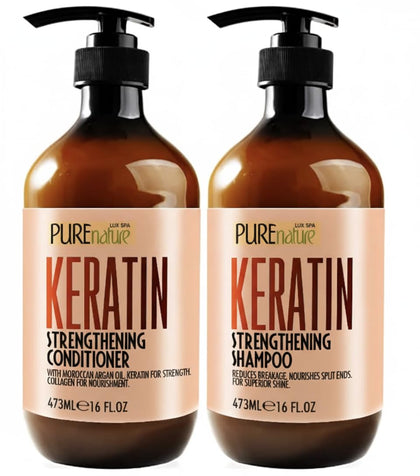 PURE NATURE LUX SPA front packaging showing duo and benefits