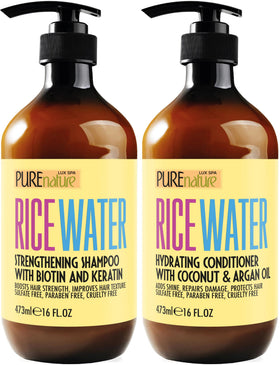 PURE NATURE LUX SPA front packaging showing bottles and benefits