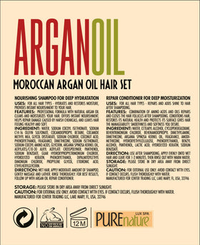 PURE NATURE LUX SPA set styled on bathroom shelf conveying salon-quality routine