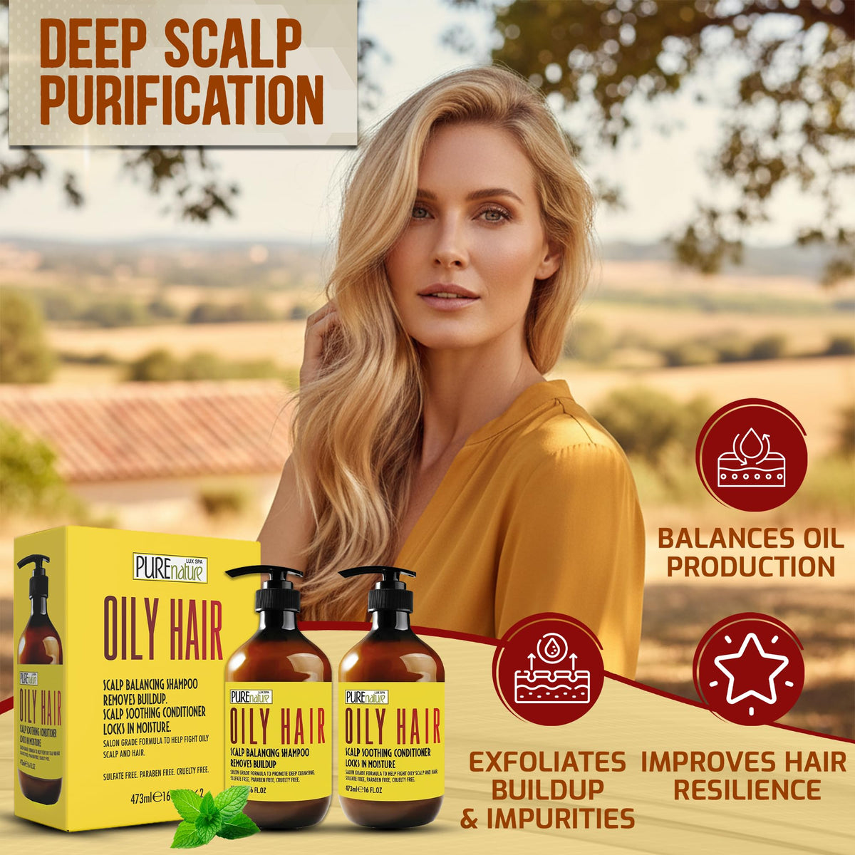 PURE NATURE LUX SPA pump close-up highlighting easy dispensing and control