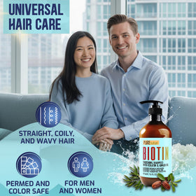 PURE NATURE LUX SPA shampoo being massaged for root lift