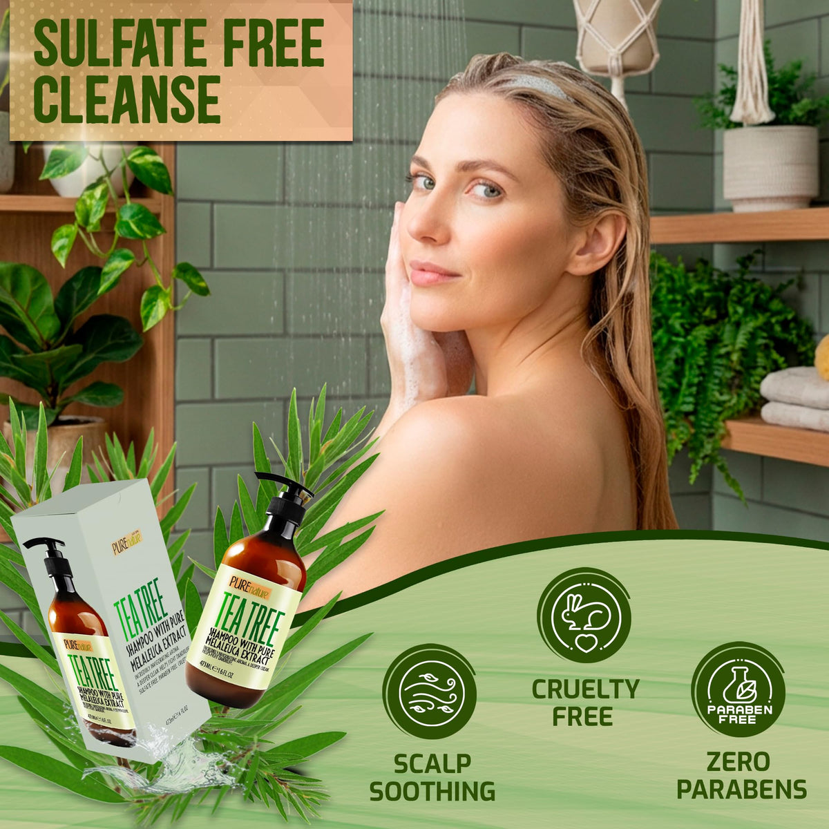 PURE NATURE LUX SPA creamy lather close-up highlighting deep-cleansing texture and effectiveness