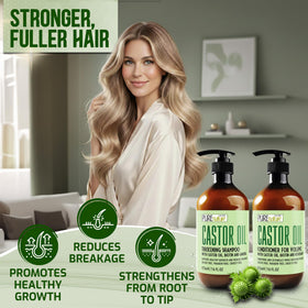 PURE NATURE LUX SPA smooth shampoo texture highlighting nourishing castor oil