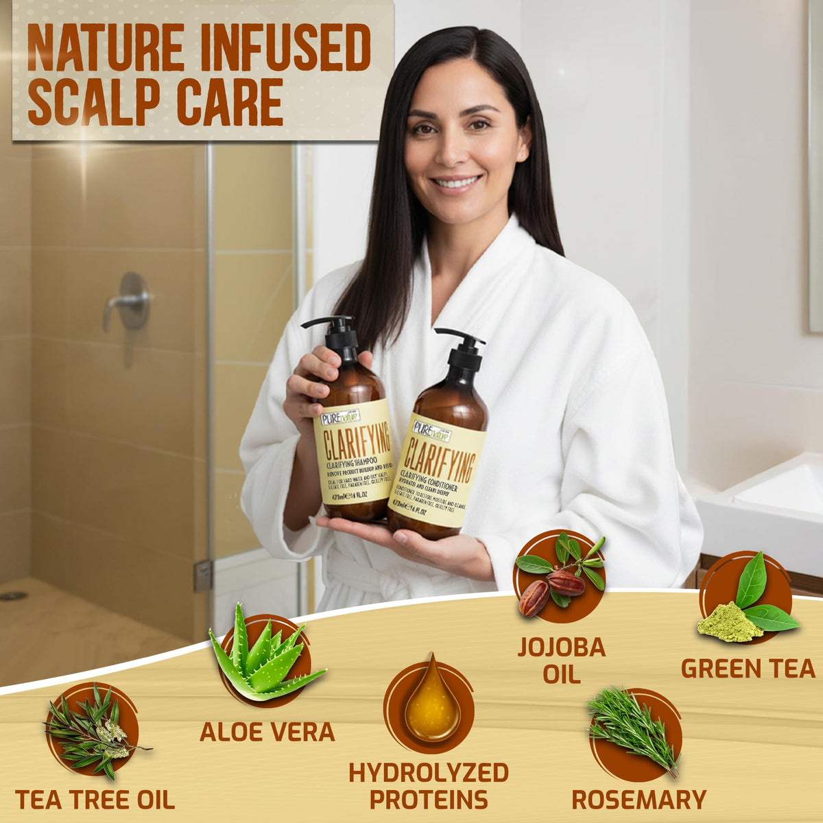 PURE NATURE LUX SPA conditioner cream texture showing lightweight hydration