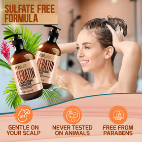 PURE NATURE LUX SPA shampoo texture close-up for gentle cleanse