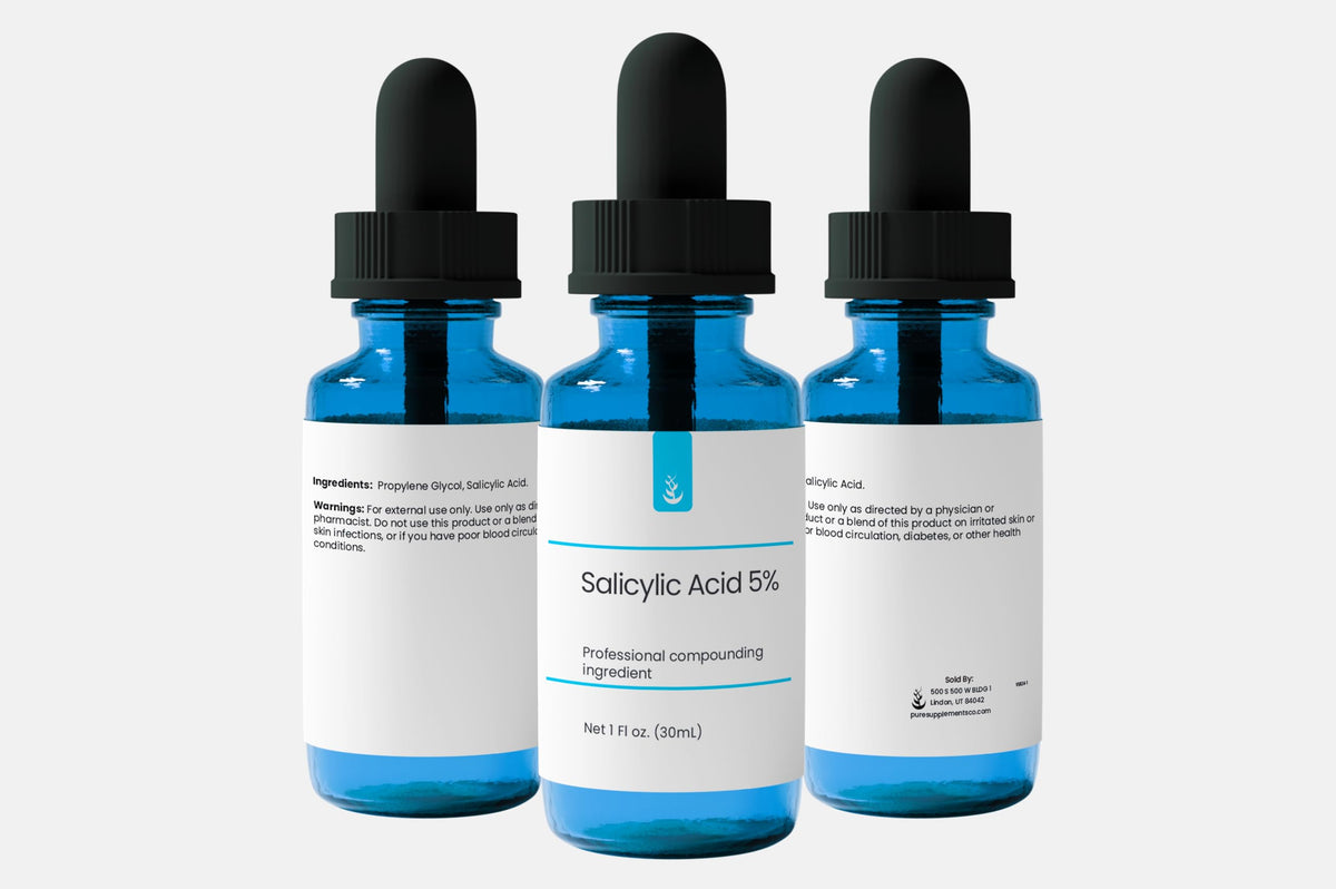 Pure Original Ingredients ingredient label detail listing salicylic acid and propylene glycol benefit: transparency