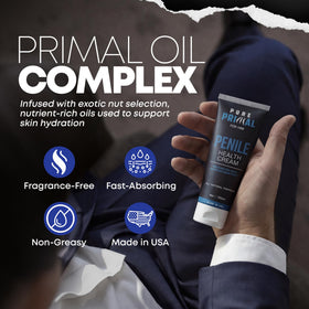 Pure Primal cream application in hand illustrating easy daily use