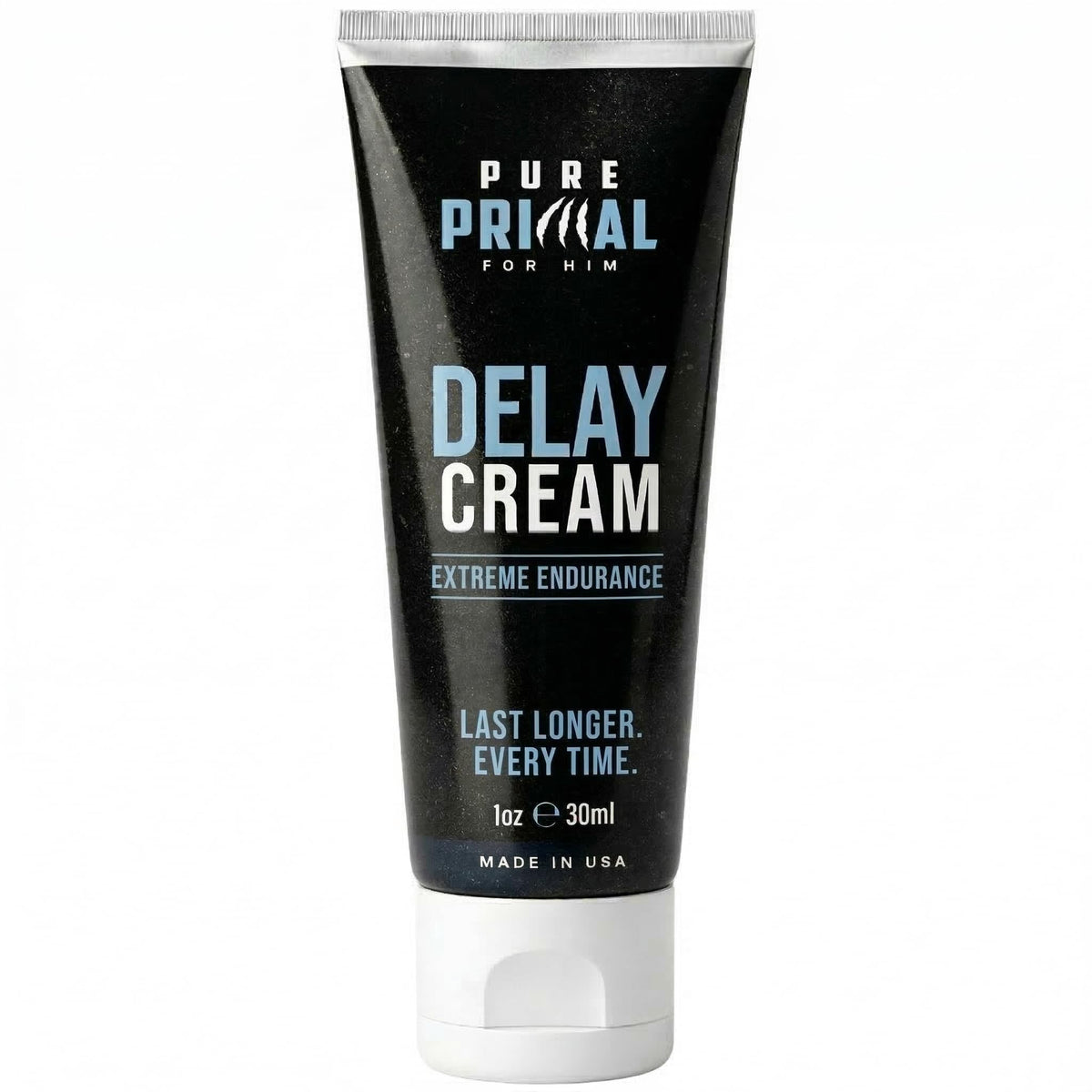 Pure Primal front packaging showing brand and tube for discreet use benefit