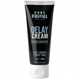 Pure Primal front packaging showing brand and tube for discreet use benefit