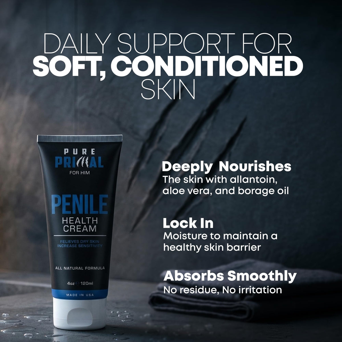 Pure Primal ingredients flatlay with oils and aloe for nourishing benefits
