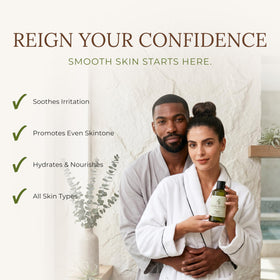 PURE REIGN label detail showcasing ingredient claims and professional-grade formulation benefits