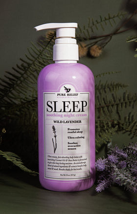 Pure Relief applying lotion to forearm demonstrating easy absorption benefit