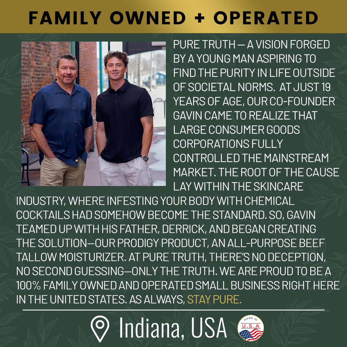 Pure Truth raw ingredients honey aloe vera and jojoba displayed to show natural benefits