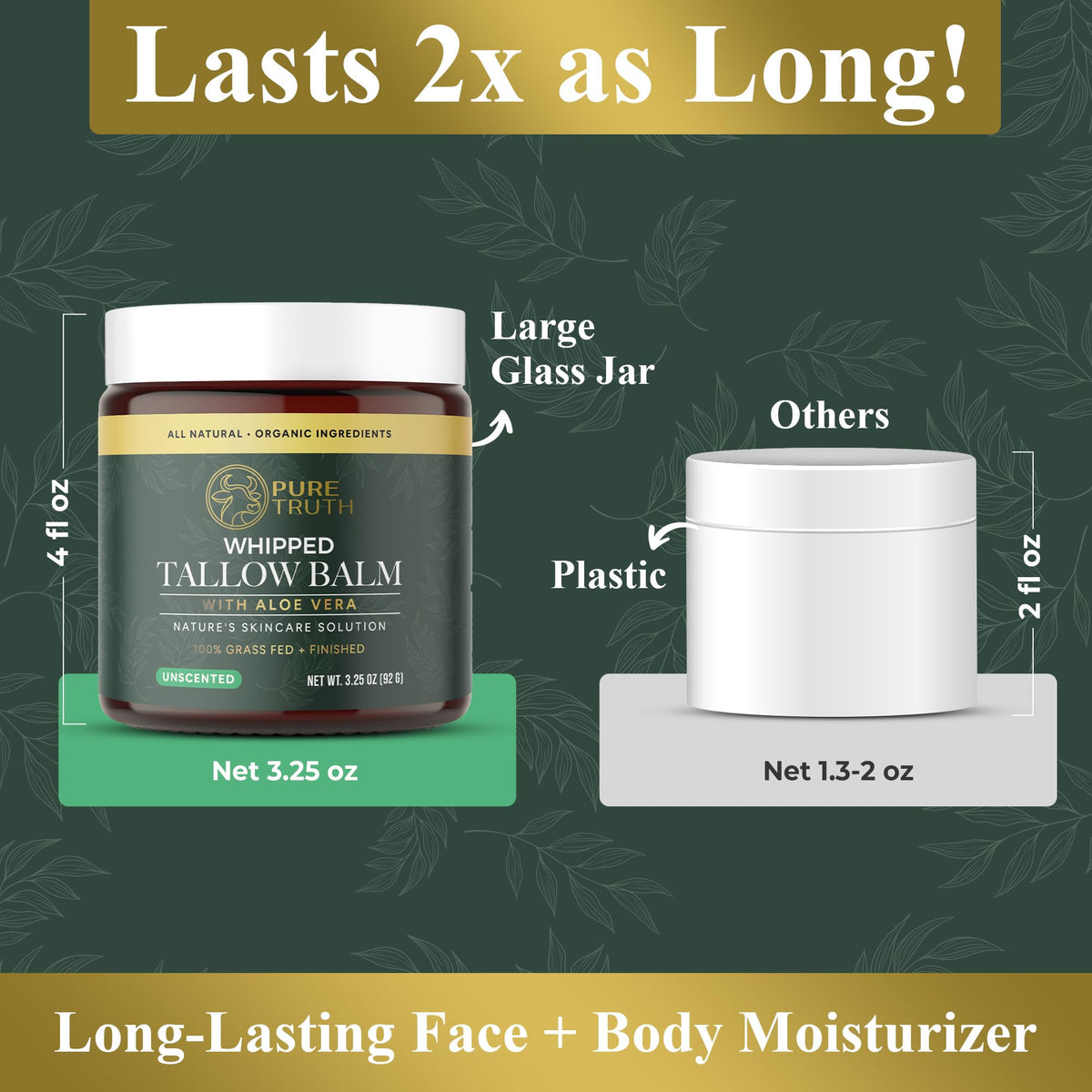 Pure Truth used on lips and hands showing visible smoothing and softening benefit