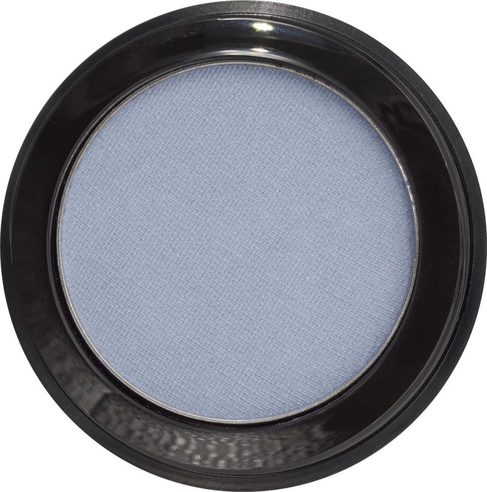 Pure Ziva front compact showing light blue silver grey shimmer and cool-toned pop