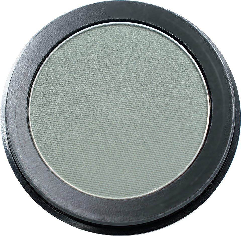 Pure Ziva front pan display showing matte khaki and green shades and easy palette fit