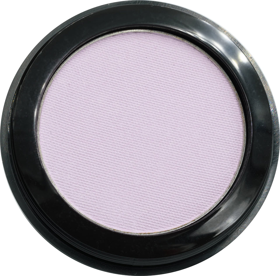 Pure Ziva front packaging of lilac matte single pan showing compact benefit of easy storage