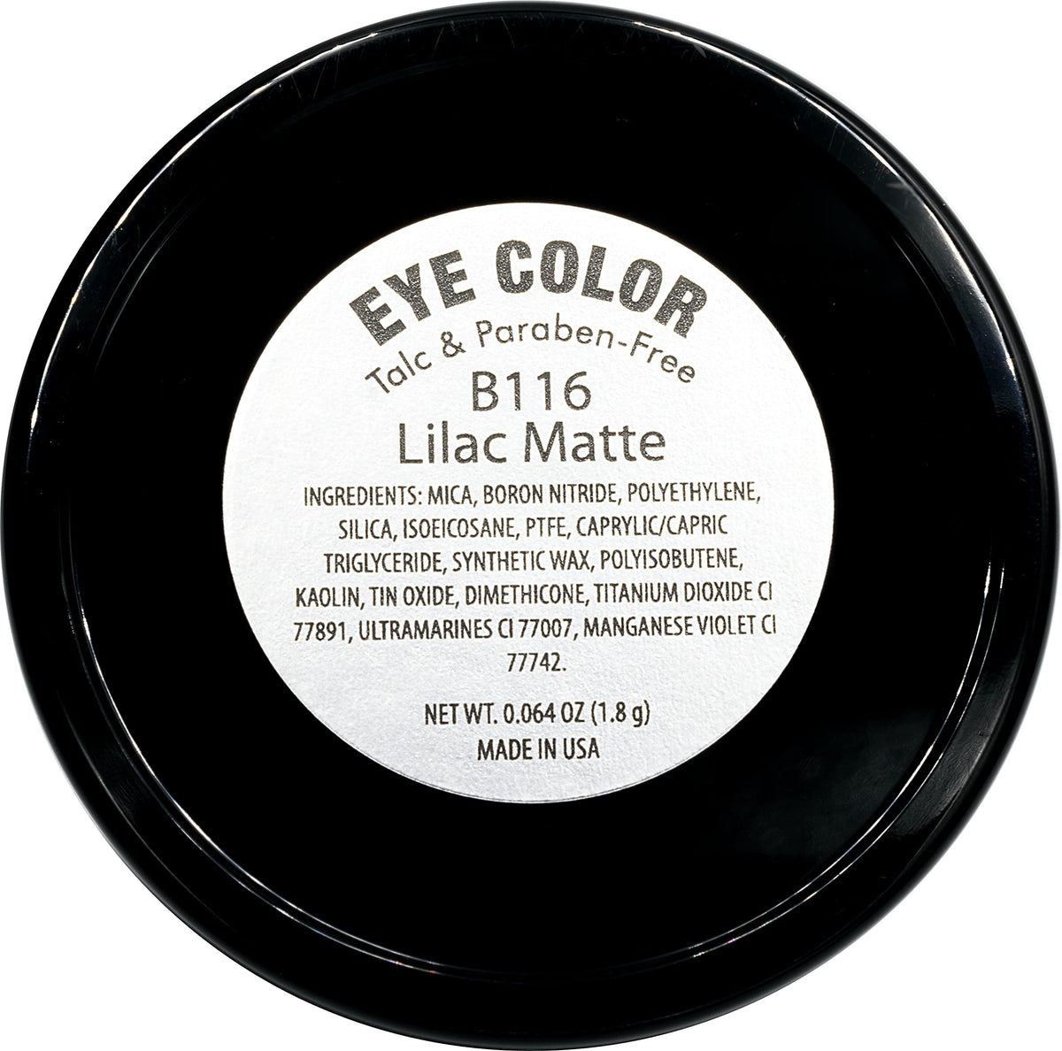 Pure Ziva close-up of lilac matte texture demonstrating smooth, blendable finish