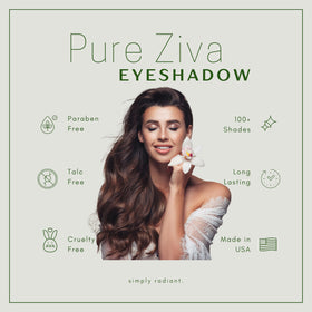 Pure Ziva in a makeup bag lifestyle image showing portability and daily convenience