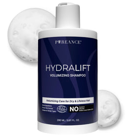 PUREANCE front bottle view shows clean design and volumizing benefit