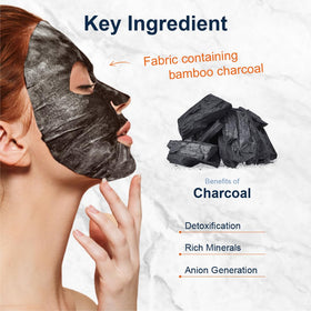 Purederm texture close-up of charcoal sheet foam delivering gentle cleanse