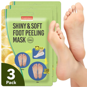 Purederm front packaging showing product and benefits for soft feet