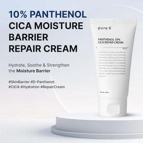 pure:K cream texture close-up highlighting lightweight, fast-absorbing hydration