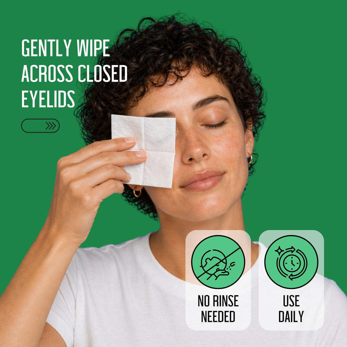 PURELID wipe next to coin showing compact single-use size