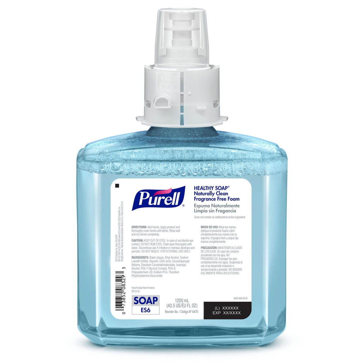 PURELL transparent 1200 mL cartridge displaying visible soap level advantage