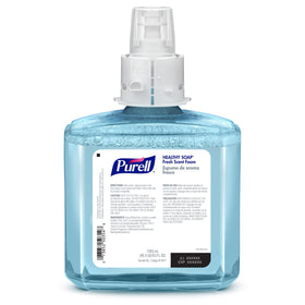 PURELL transparent refill bottle showing soap level for easy monitoring