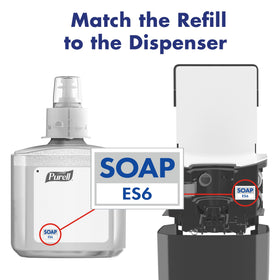 PURELL refill in restroom dispenser demonstrating professional, scent-free hygiene