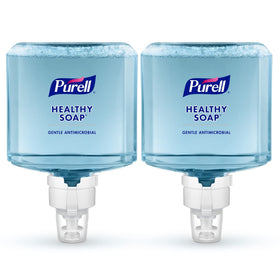 Purell transparent bottle showing refill level for quick monitoring