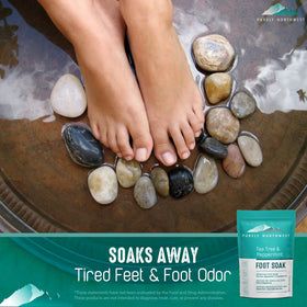 Purely Northwest in-use in a foot basin relieving tired feet