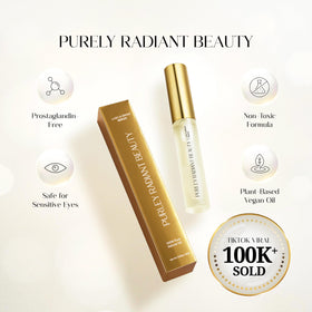 Purely Radiant applicator close-up demonstrating precise thin brush benefit