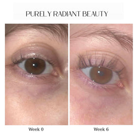 Purely Radiant texture drop highlighting castor oil richness for conditioning