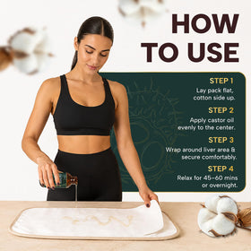 Purelysian Beauty wrap on waist lifestyle image showing comfortable wear and targeted application