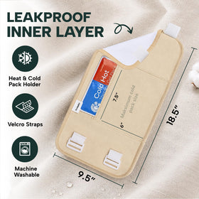 Purelysian Beauty wrap Velcro detail demonstrating adjustable fit and hands‑free convenience