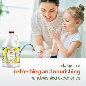 Puremax being dispensed into foaming dispenser showing compatibility