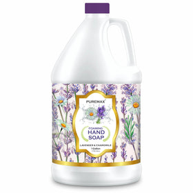 Puremax front label on 1 gallon bottle showing scent and size benefit