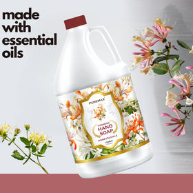 Puremax honeysuckle label close-up highlighting scent and eco-friendly claims