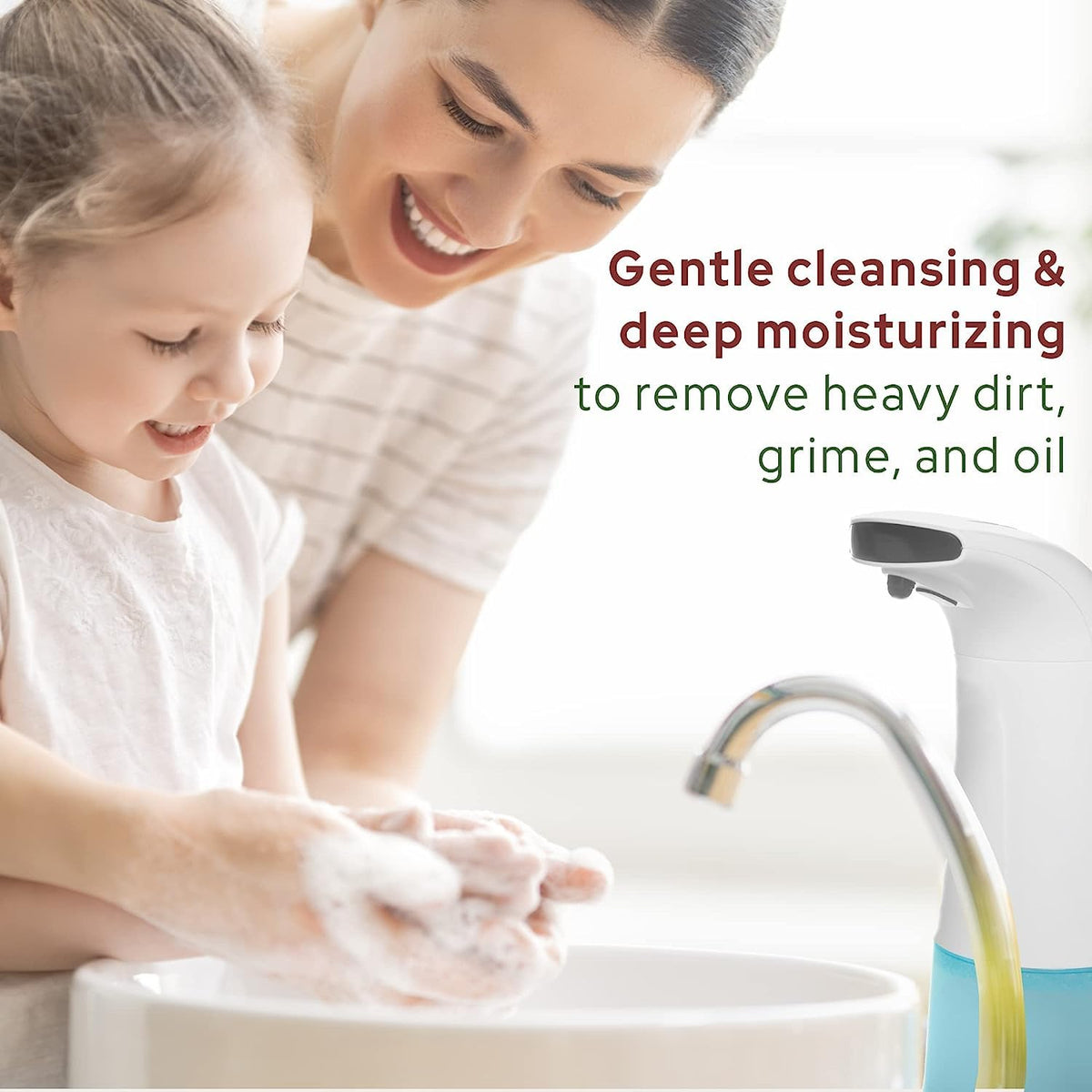 Puremax jug on kitchen counter creating fresh scented handwashing