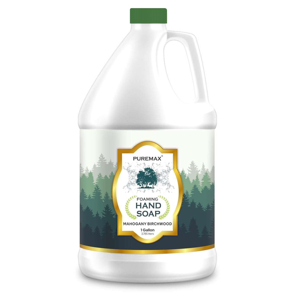 Puremax gallon front view showing packaging and volume benefit