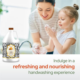 Puremax pouring refill into foaming dispenser to show easy transfer and convenience