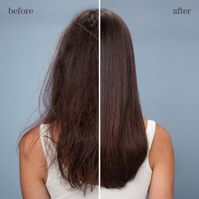 Pureology mask being applied to wet hair demonstrating detangling benefit