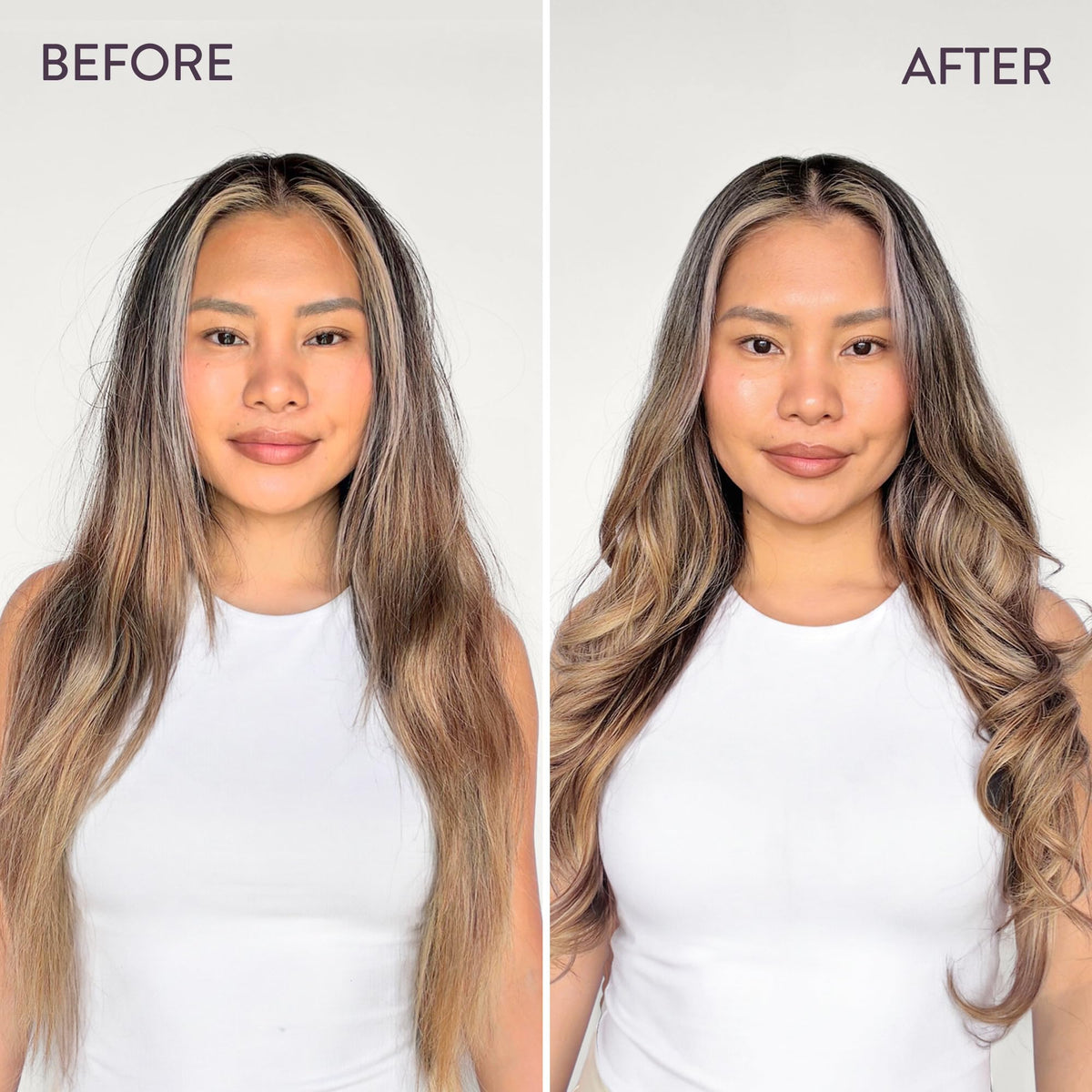 Pureology Color Fanatic being sprayed into hair demonstrating easy detangling